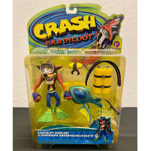 New Resaurus Crash Bandicoot Deep Dive Crash Bandicoot Figure, Series 2